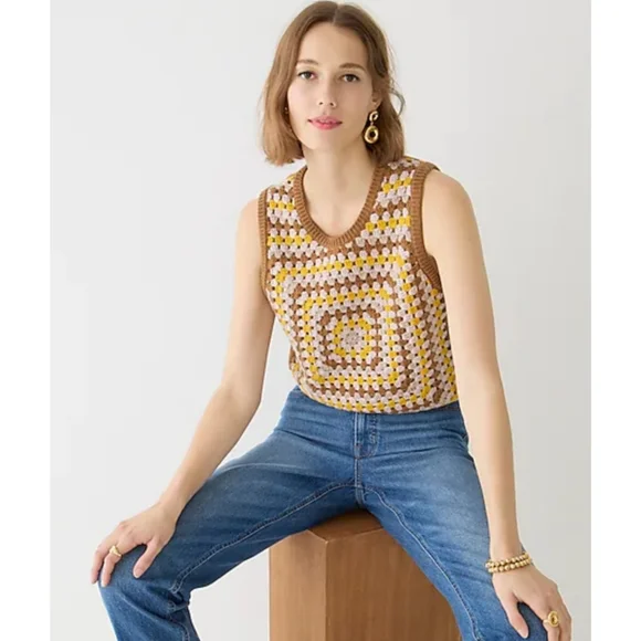 23. J.Crew Crochet sweater-vest - Picture 3 of 11